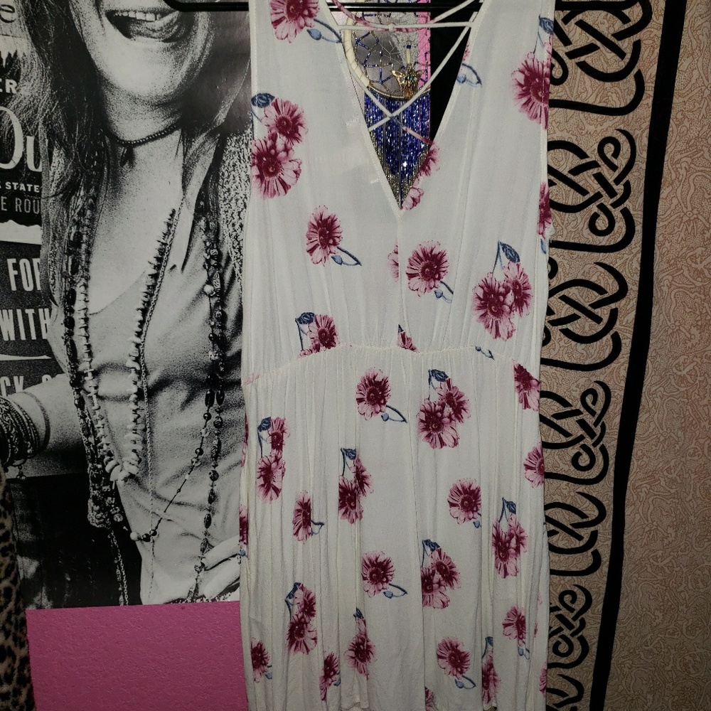 White strappy summer dress